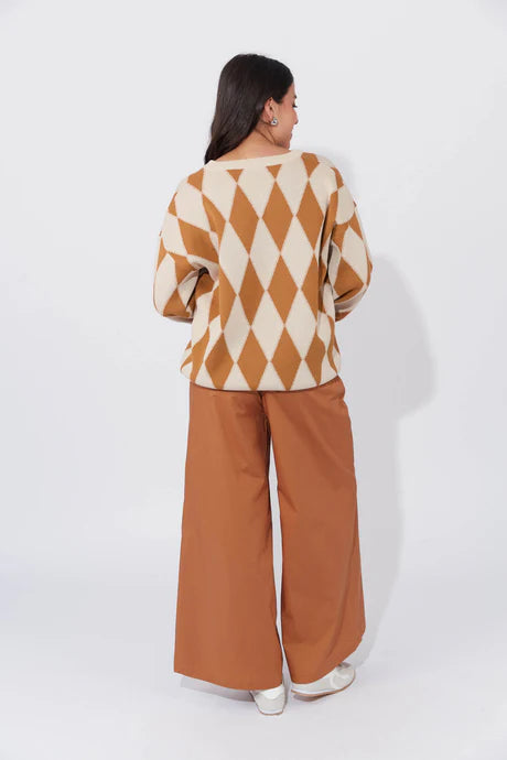 Haven - Casablanca Lurex Jumper - Sand/Dune