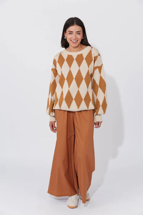 Haven - Casablanca Lurex Jumper - Sand/Dune