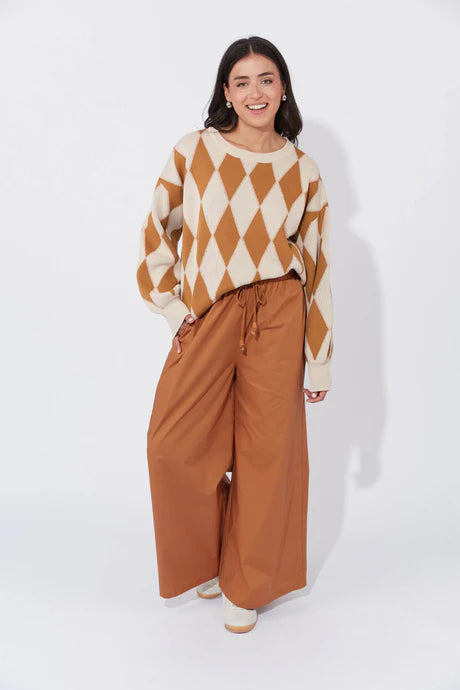 Haven - Casablanca Lurex Jumper - Sand/Dune