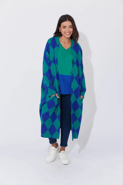 Haven - Casablanca Cardigan - Blue/Oasis
