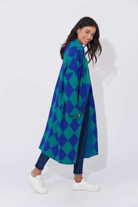 Haven - Casablanca Cardigan - Blue/Oasis