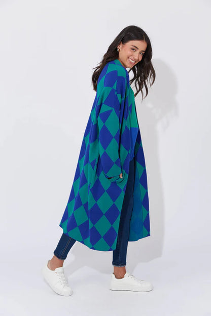 Haven - Casablanca Cardigan - Blue/Oasis