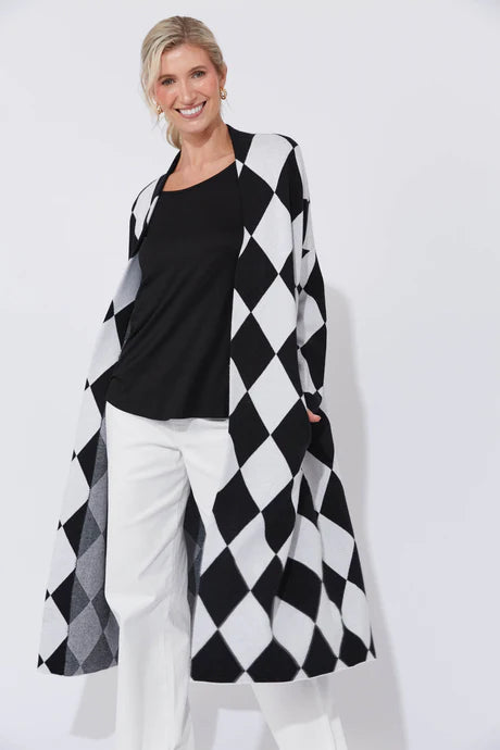 Haven - Casablanca Cardigan - White/Kohl