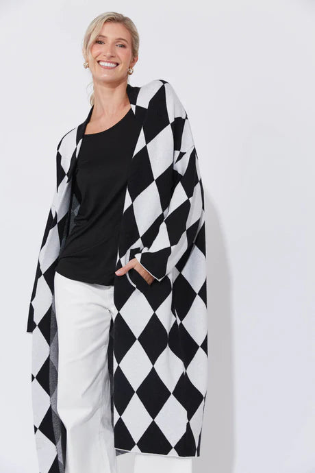 Haven - Casablanca Cardigan - White/Kohl