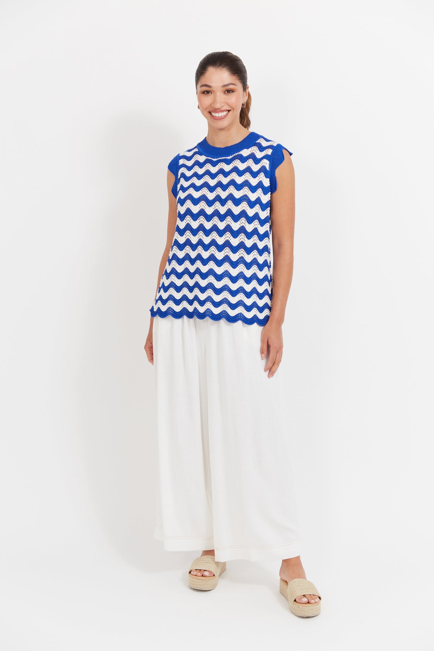 Haven - Jamaica Knit Top - Azul