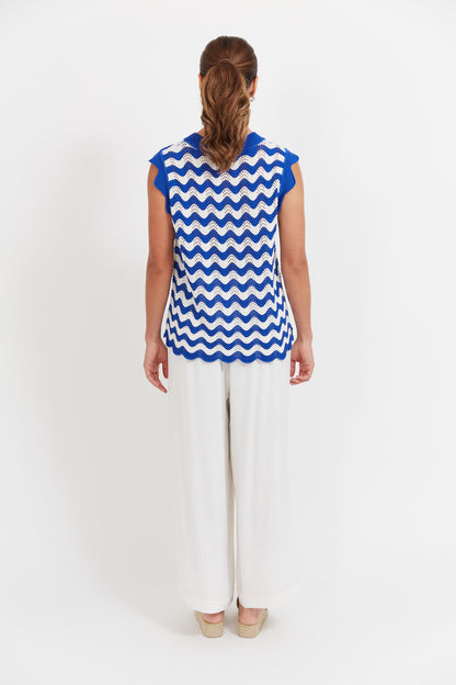 Haven - Jamaica Knit Top - Azul