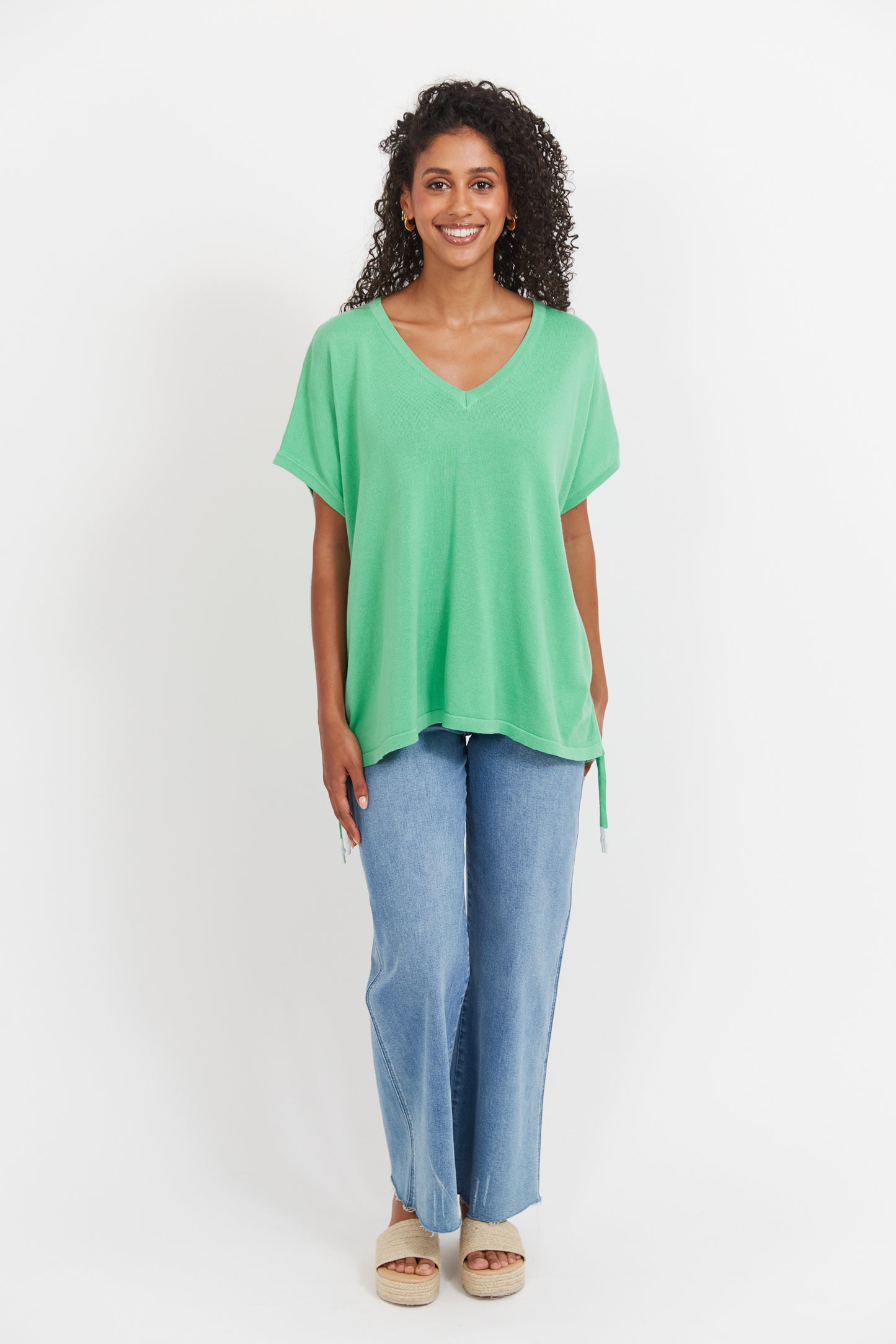 Haven - Haiti Tie Knit Top - Green