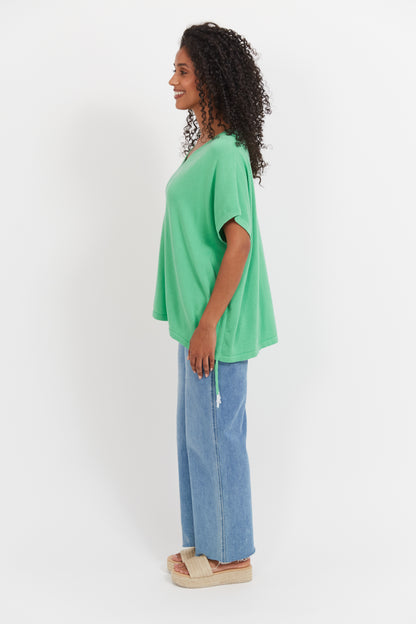 Haven - Haiti Tie Knit Top - Green