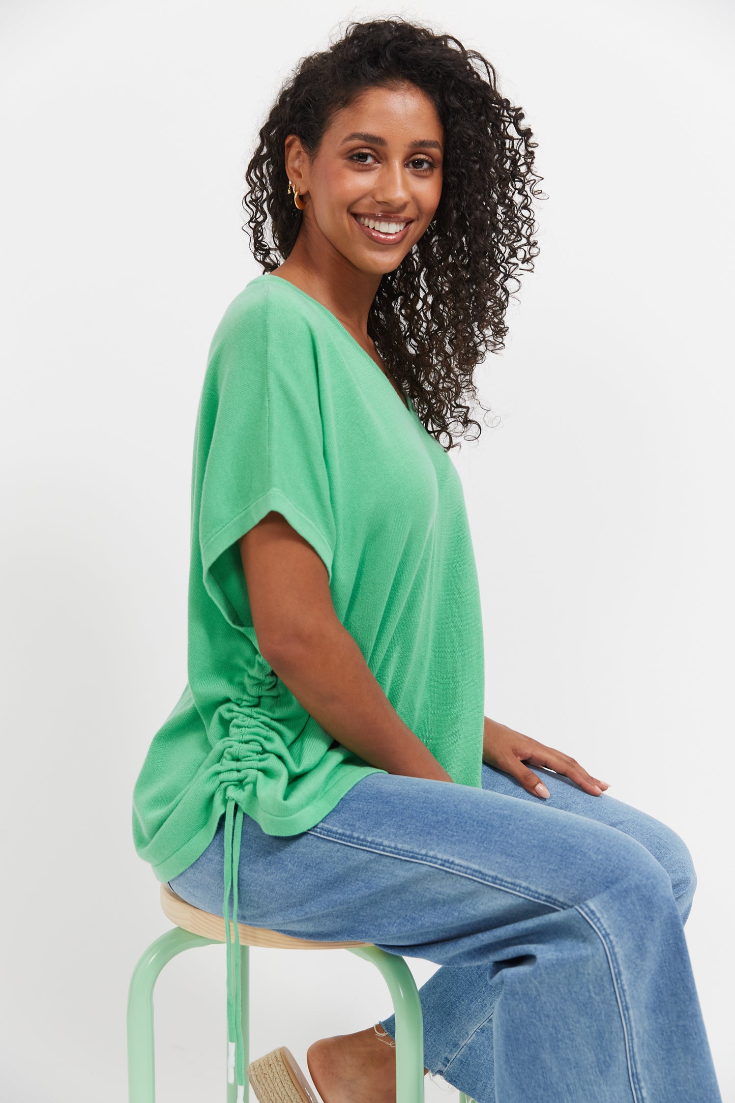 Haven - Haiti Tie Knit Top - Green