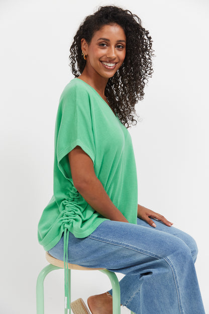 Haven - Haiti Tie Knit Top - Green