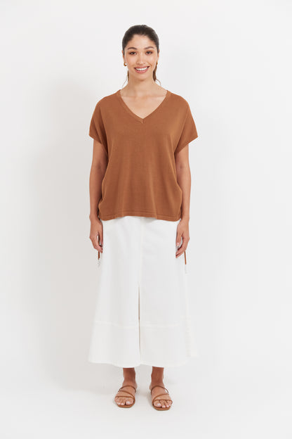 Haven - Haiti Tie Knit Top - Tan