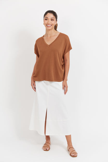 Haven - Haiti Tie Knit Top - Tan