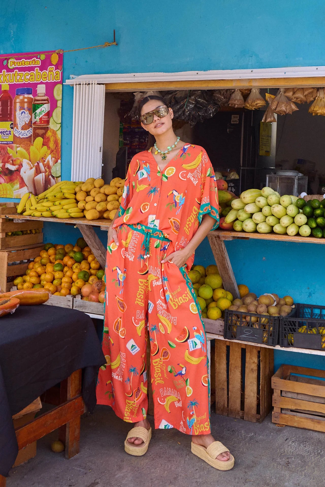 Haven - Cabana Pant - Brasil Coral