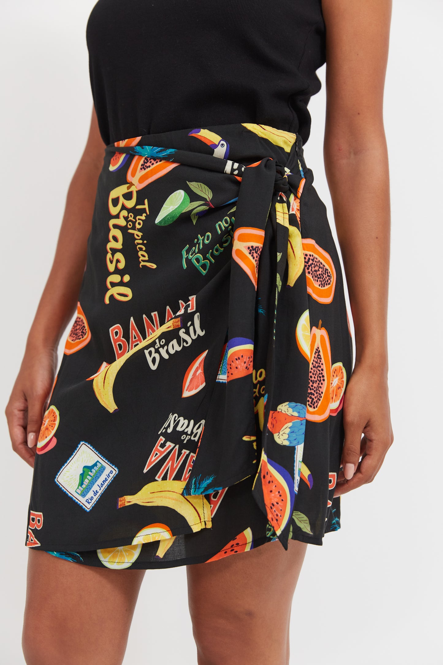 Haven - Cabana Mini Skirt - Brasil Black