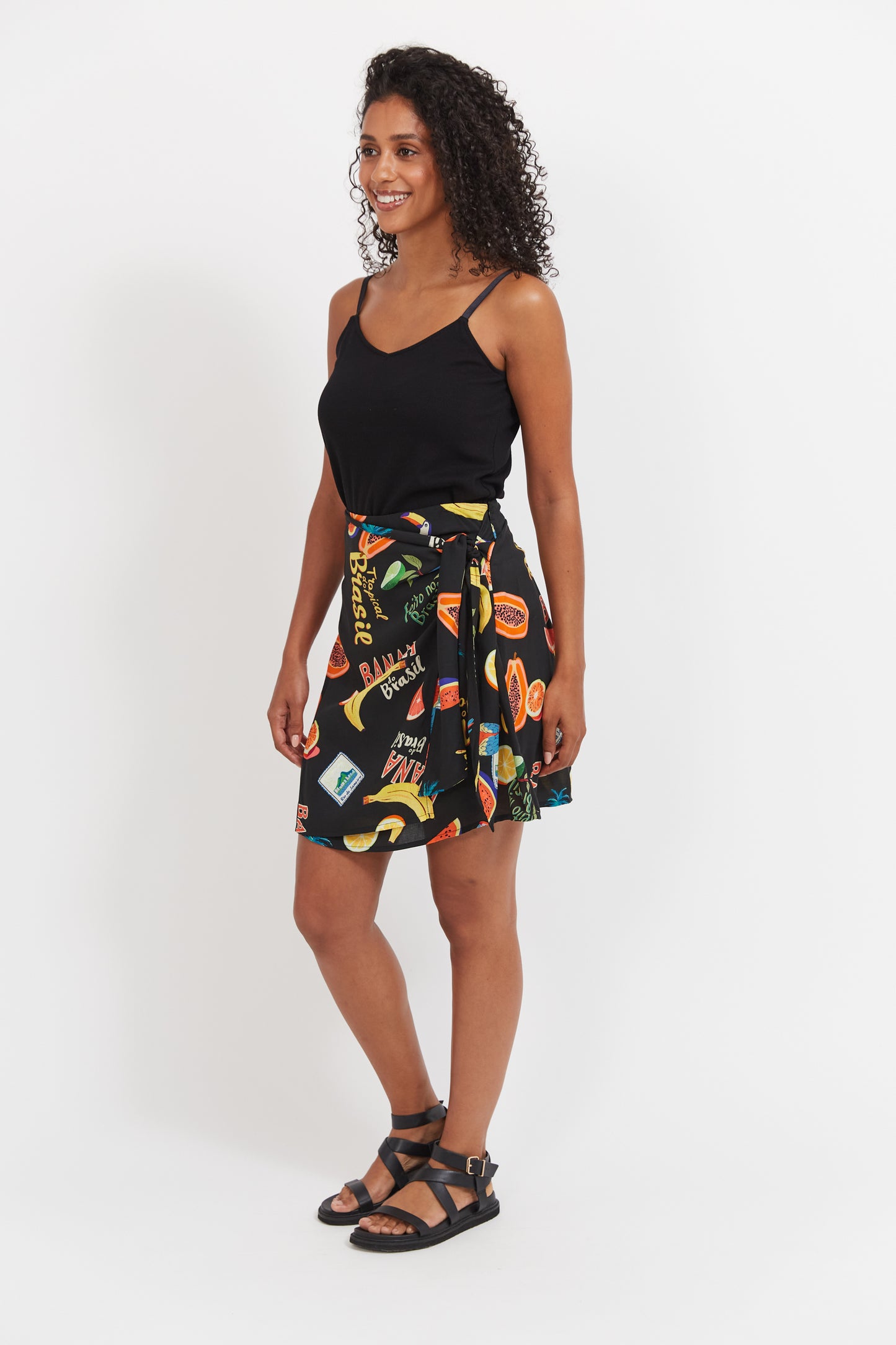 Haven - Cabana Mini Skirt - Brasil Black