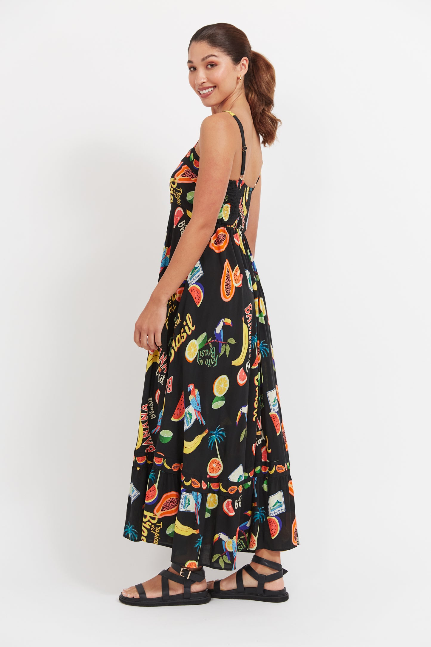 Haven - Cabana Tank Maxi Dress - Brasil Black