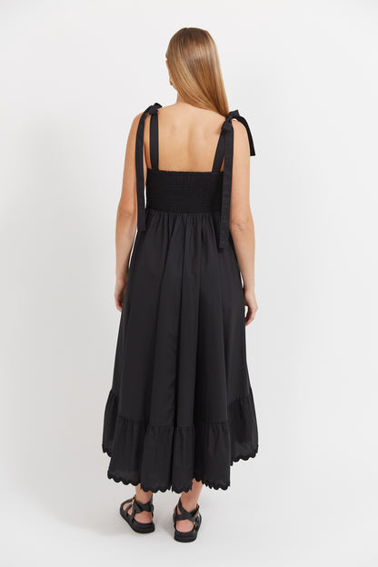 Haven -Brasilia Tie Maxi Dress - Black