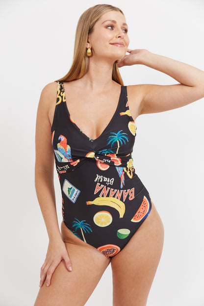 Haven - Cabana Twist One Piece S/Suit - Brasil Black