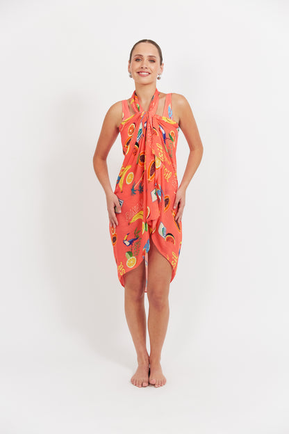 Haven - Cabana Sarong - Brasil Coral