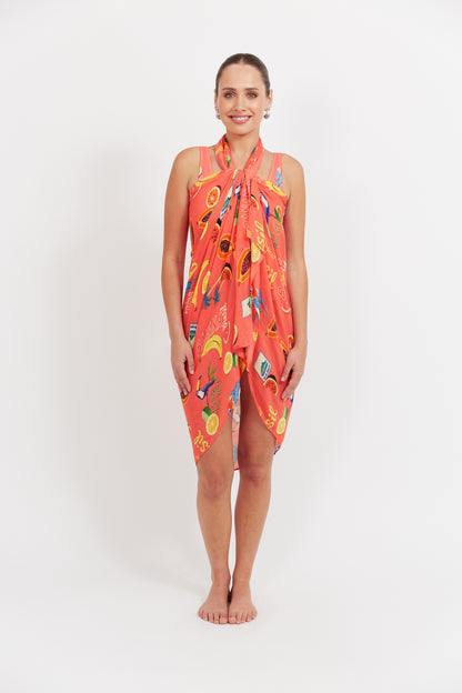 Haven - Cabana Sarong - Brasil Coral