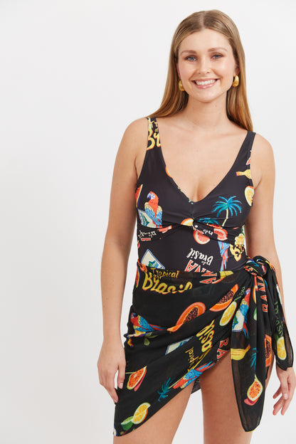 Haven - Cabana Sarong - Brasil Black