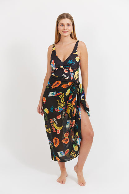 Haven - Cabana Sarong - Brasil Black