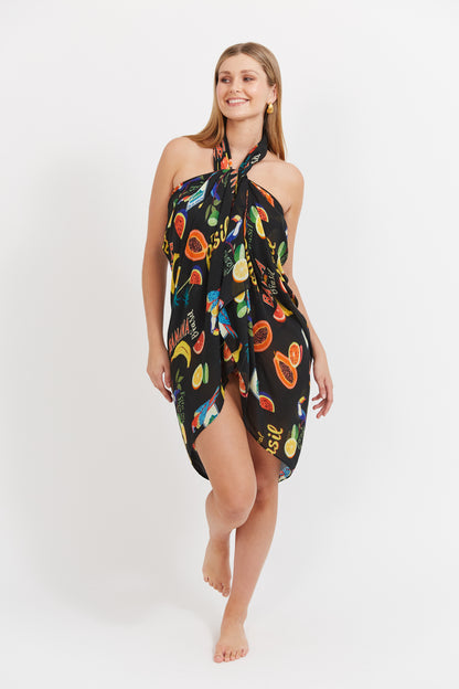 Haven - Cabana Sarong - Brasil Black
