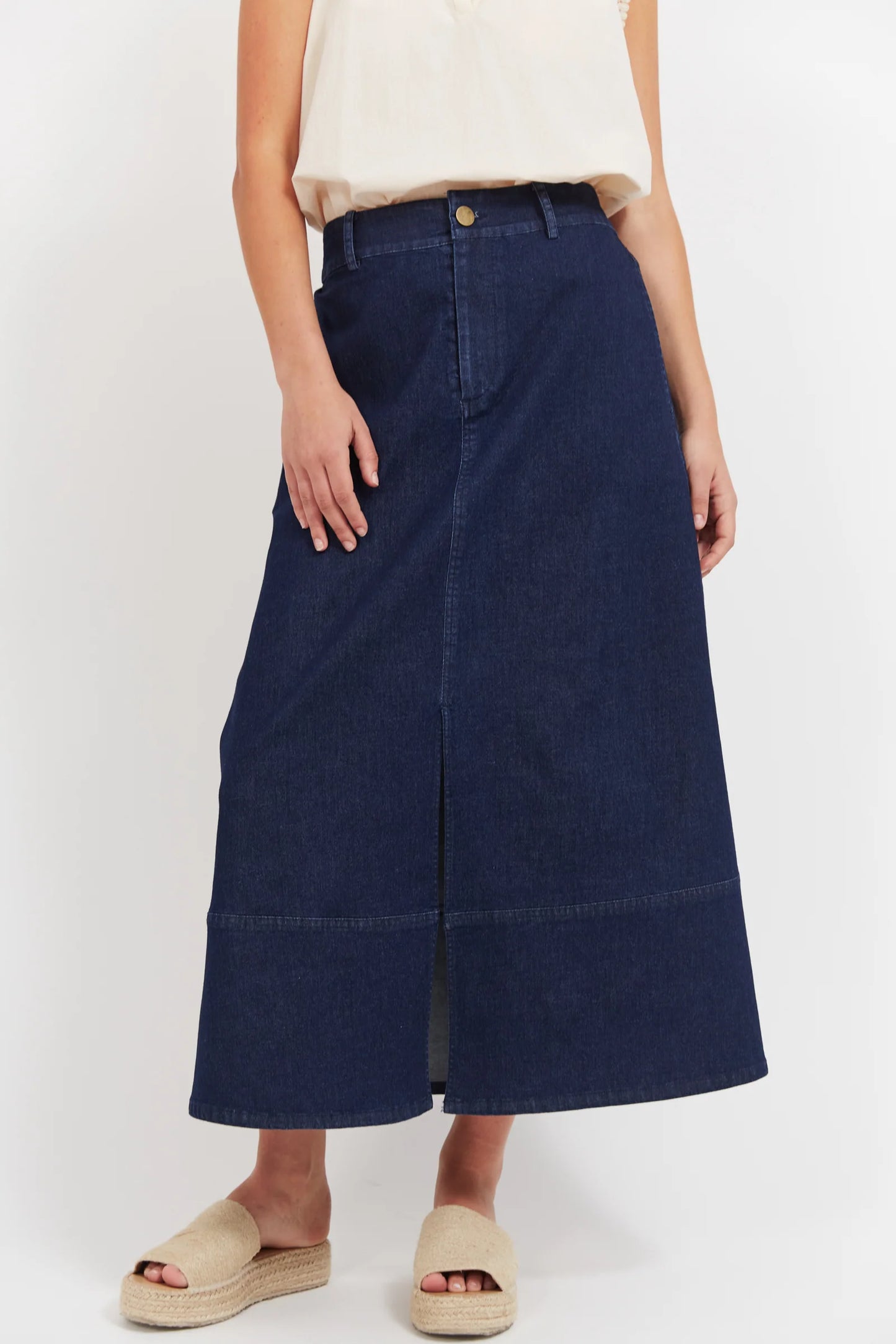 HAVEN - Panama Maxi Skirt - Indigo