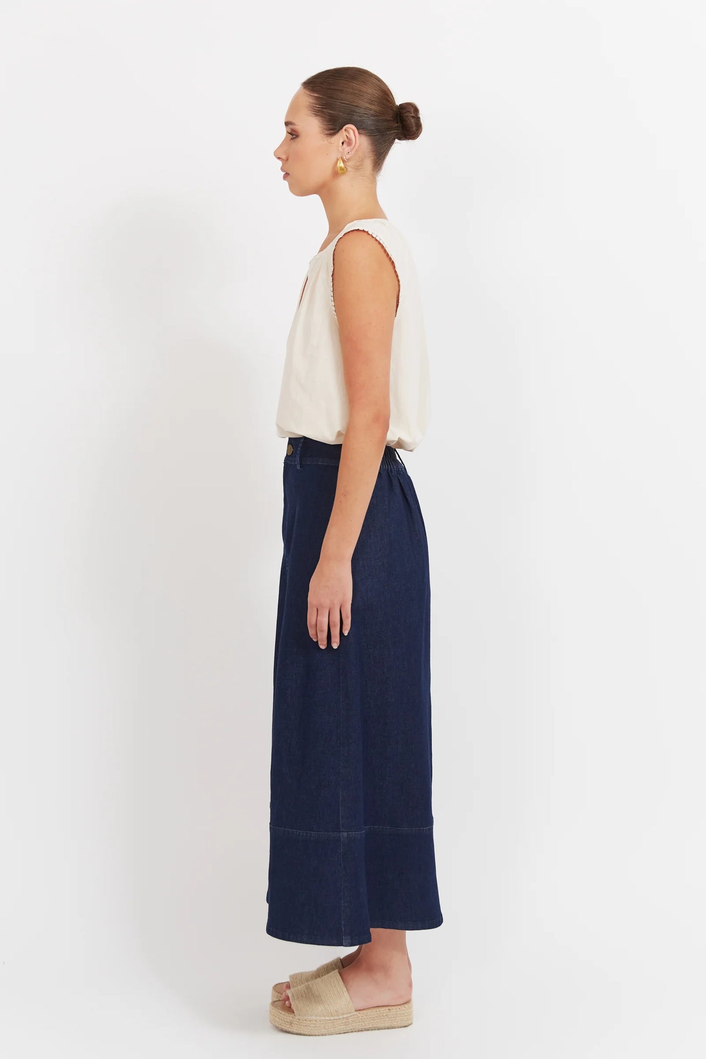 HAVEN - Panama Maxi Skirt - Indigo