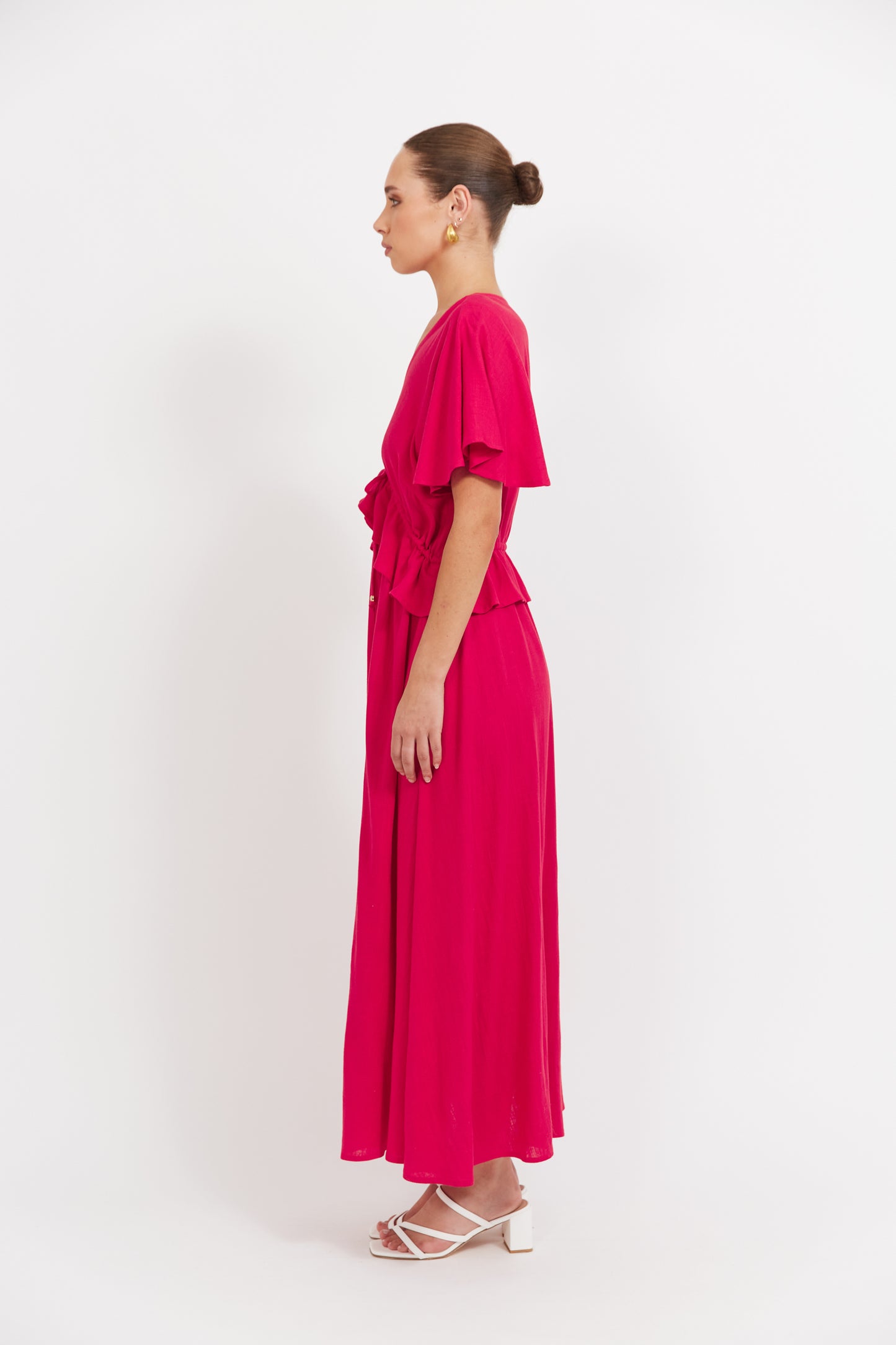 Haven - Jardin Frill Maxi - Garnet
