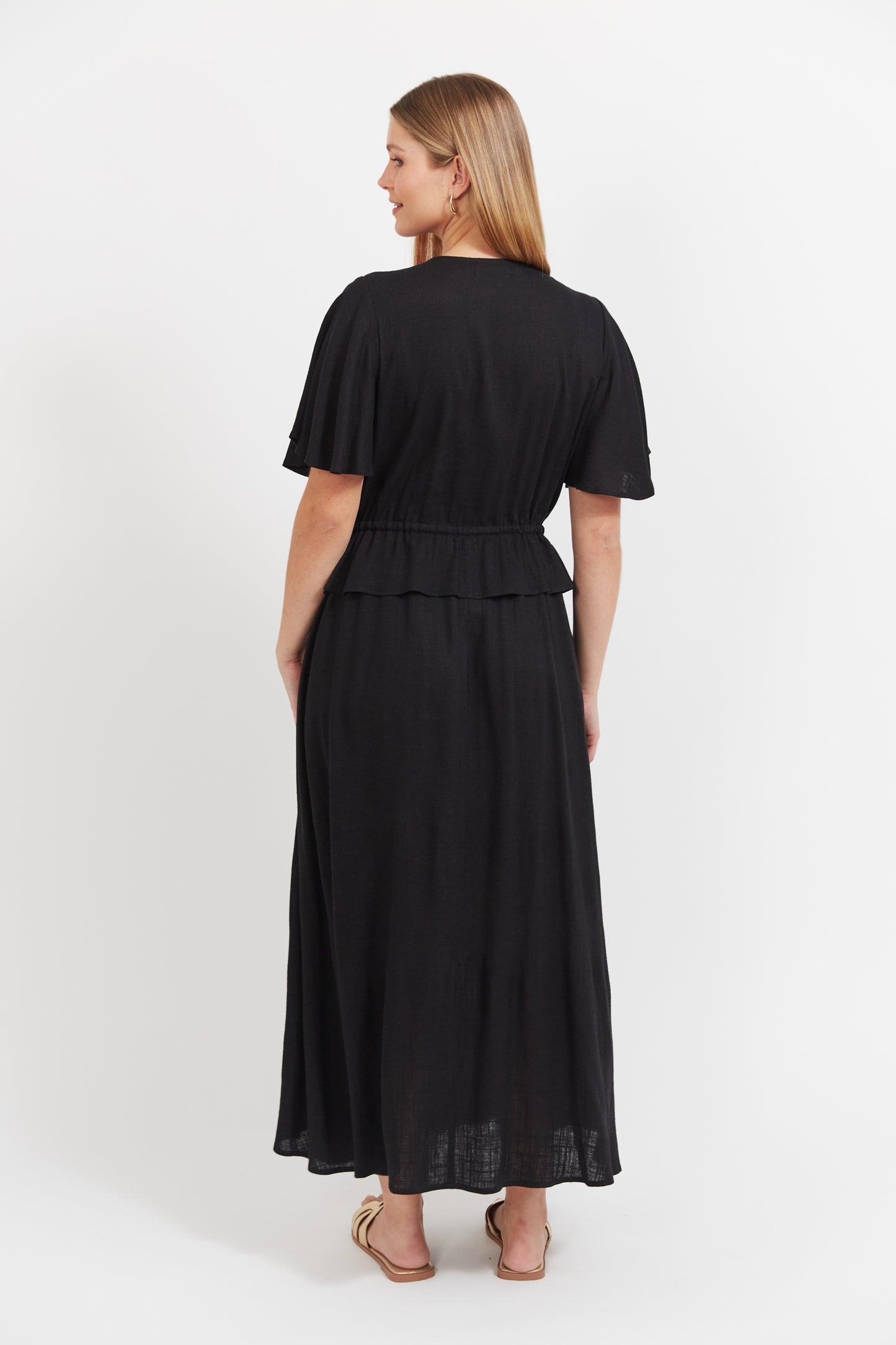 Haven - Jardin Frill Maxi - Black