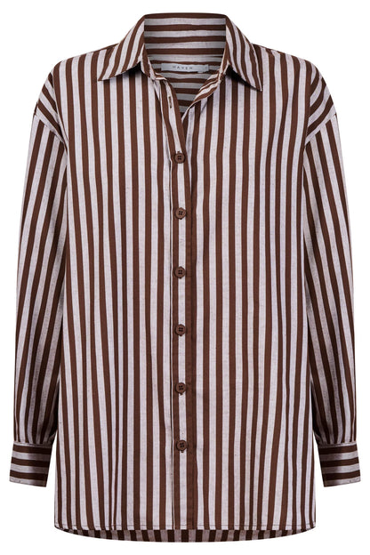 HAVEN - Monterosa Stripe Shirt - Brown
