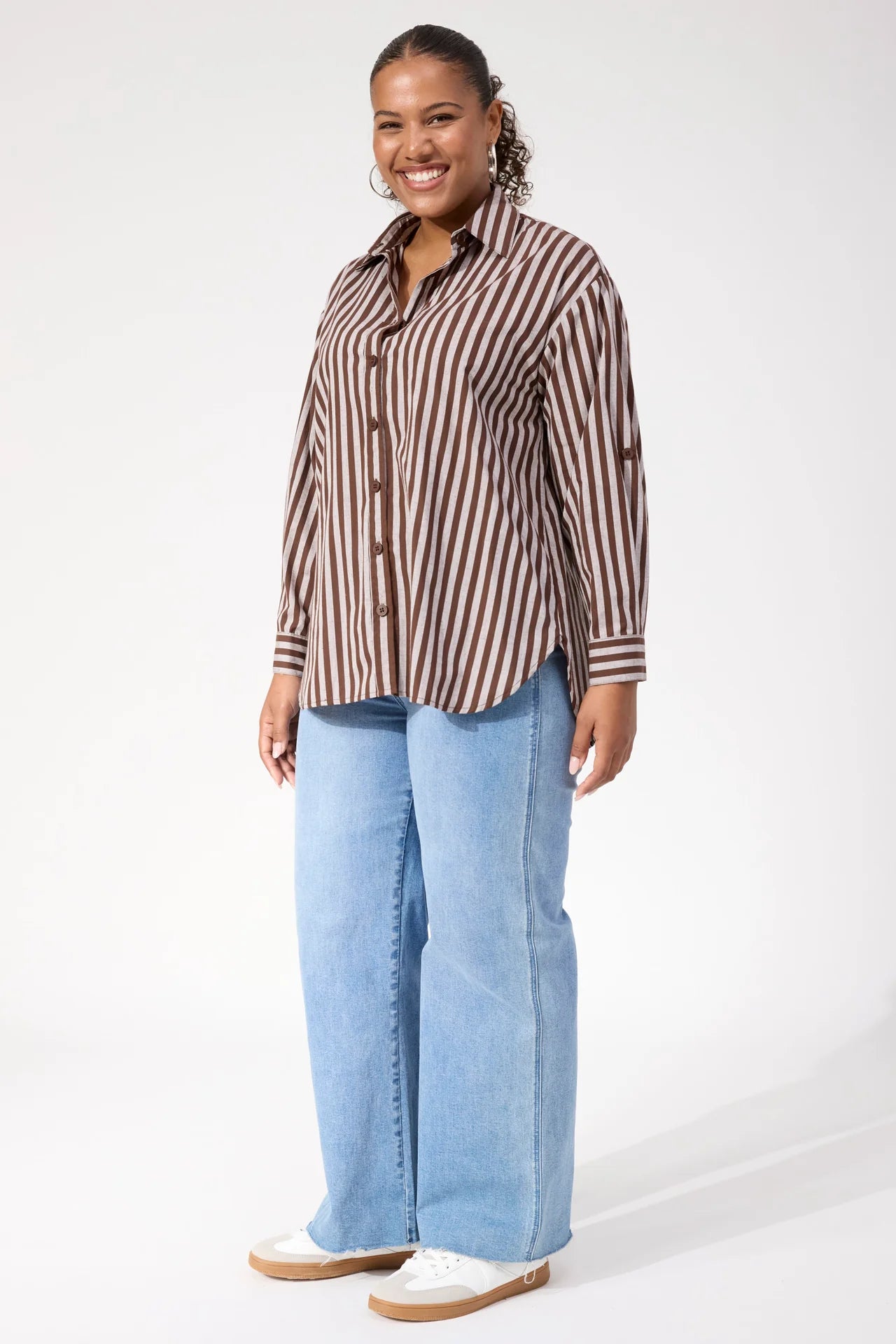 HAVEN - Monterosa Stripe Shirt - Brown