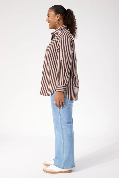 HAVEN - Monterosa Stripe Shirt - Brown