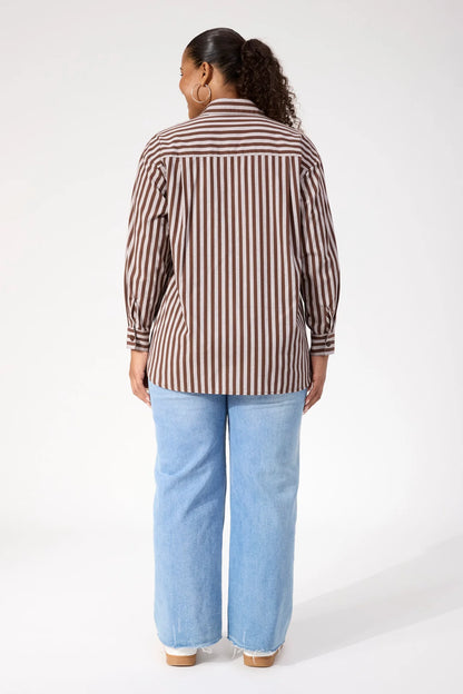 HAVEN - Monterosa Stripe Shirt - Brown