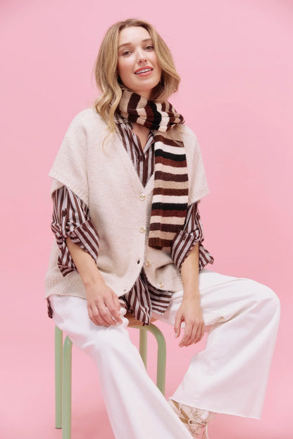 HAVEN - Monterosa Stripe Shirt - Brown