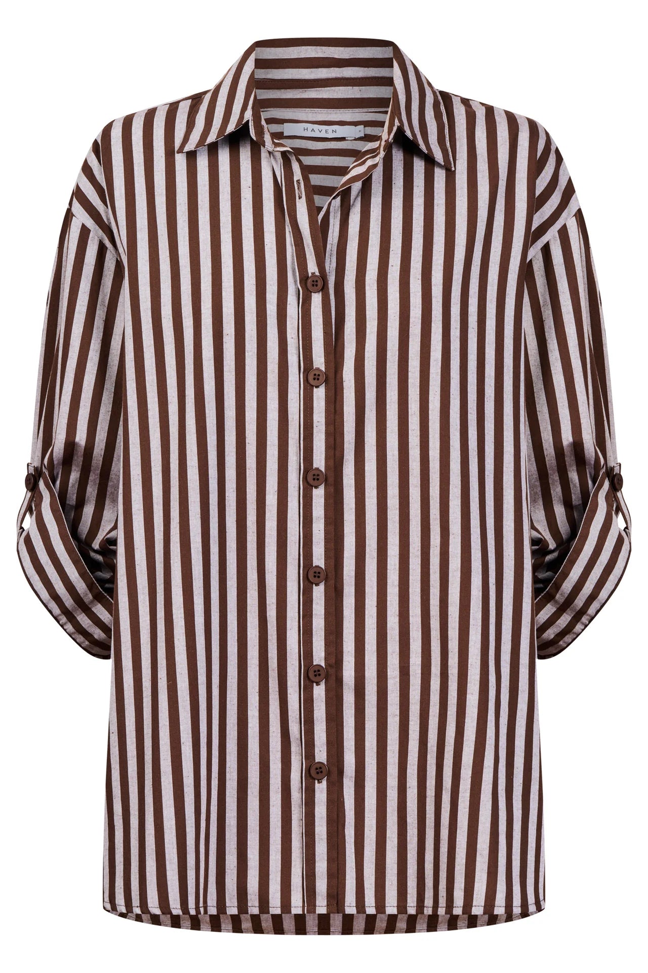 HAVEN - Monterosa Stripe Shirt - Brown