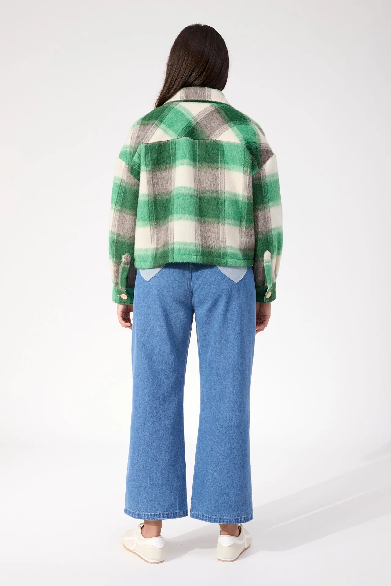 HAVEN - Fargo Cropped Jacket - Green