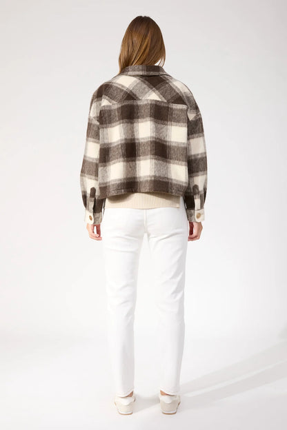 HAVEN - Fargo Cropped Jacket - Brown