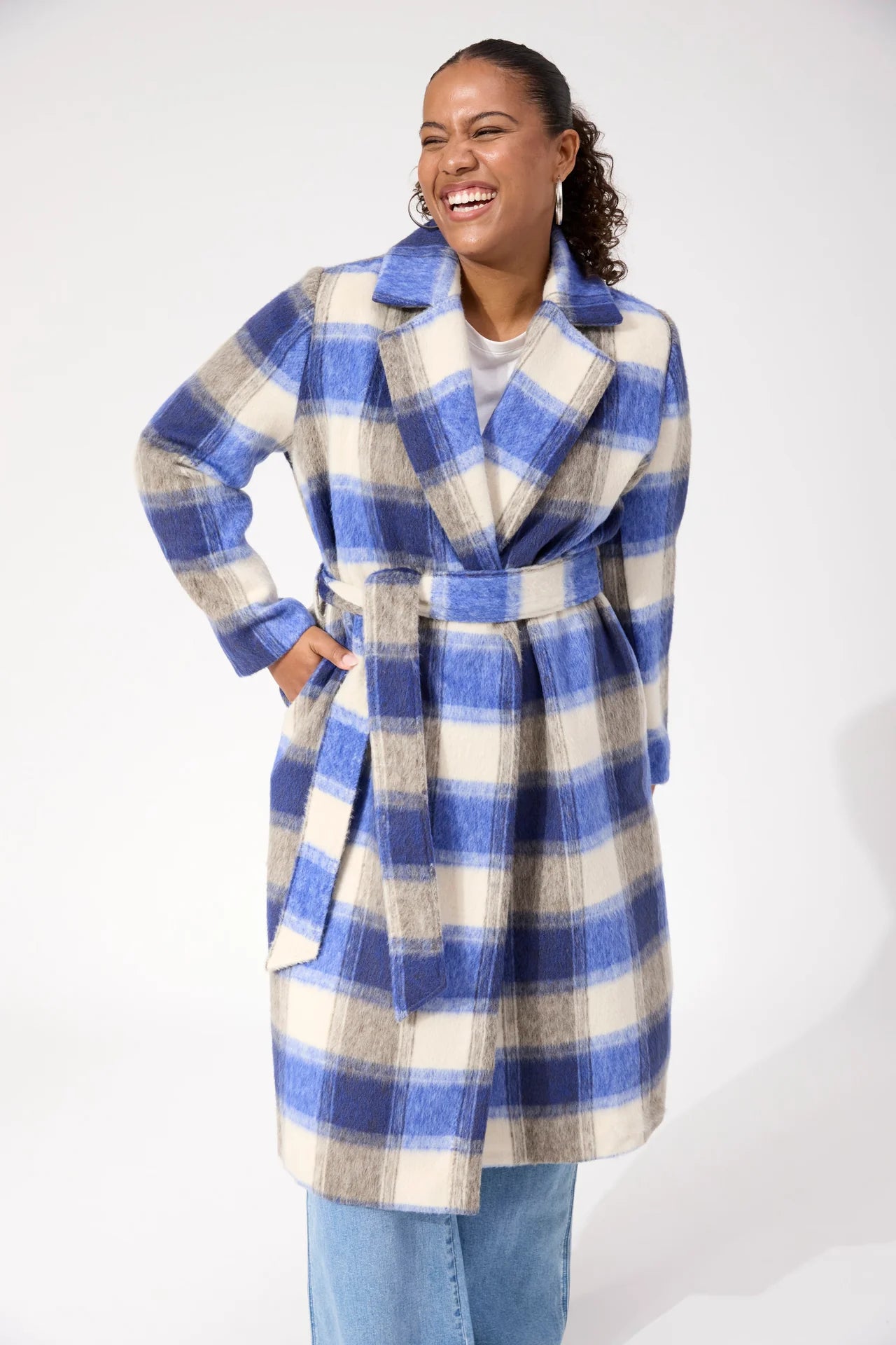 HAVEN - Fargo Coat - Blue