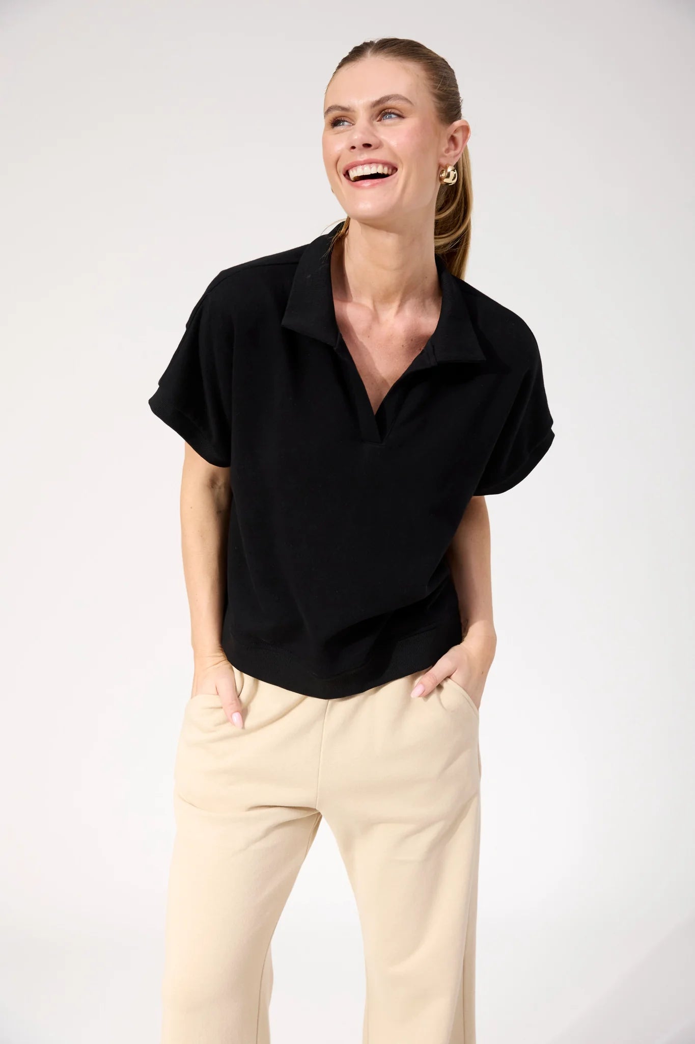 HAVEN - Boston Crop Sweat Top