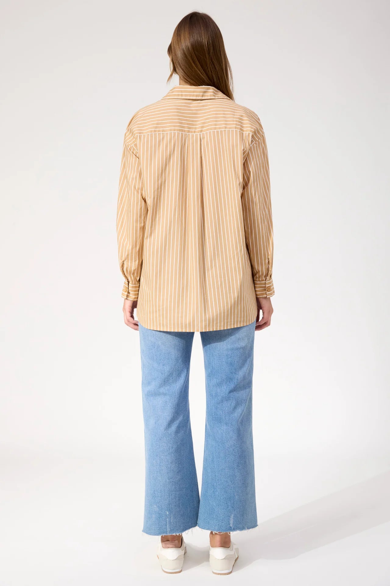 HAVEN - Fairbanks Stripe Shirt - Latte