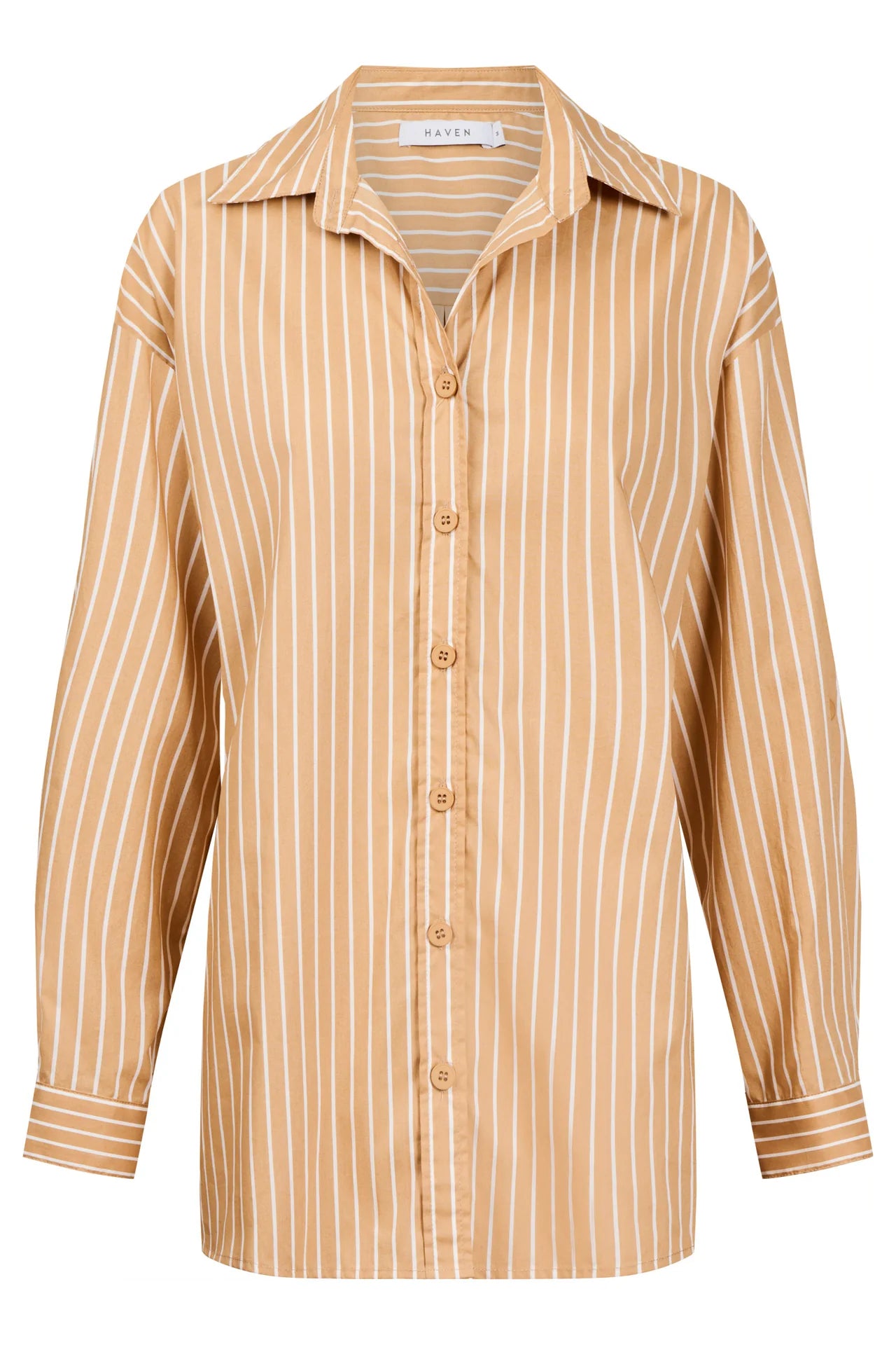 HAVEN - Fairbanks Stripe Shirt - Latte