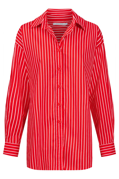 HAVEN - Fairbanks Stripe Shirt - Red