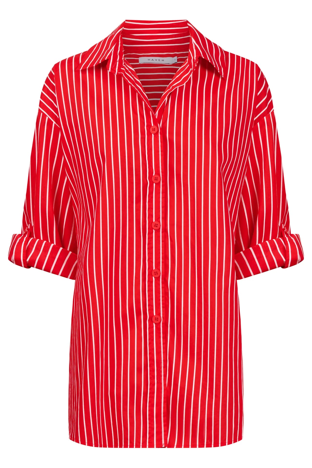 HAVEN - Fairbanks Stripe Shirt - Red
