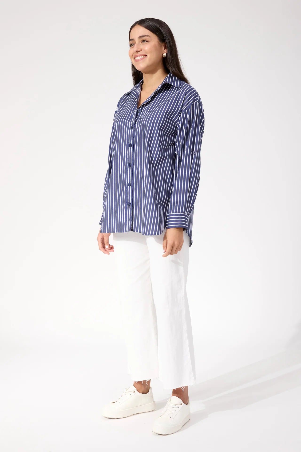 HAVEN - Fairbanks Stripe Shirt - Navy