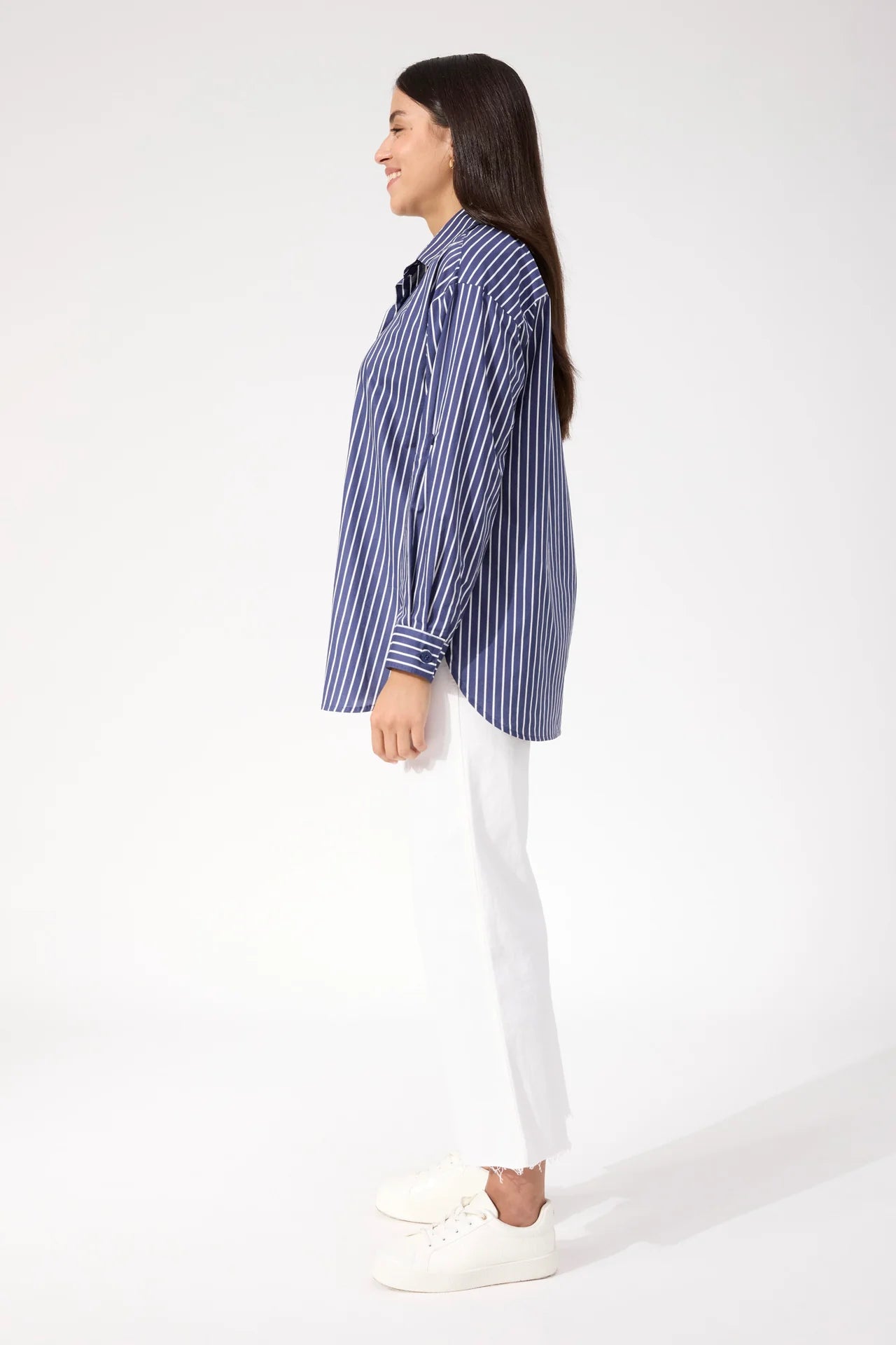 HAVEN - Fairbanks Stripe Shirt - Navy