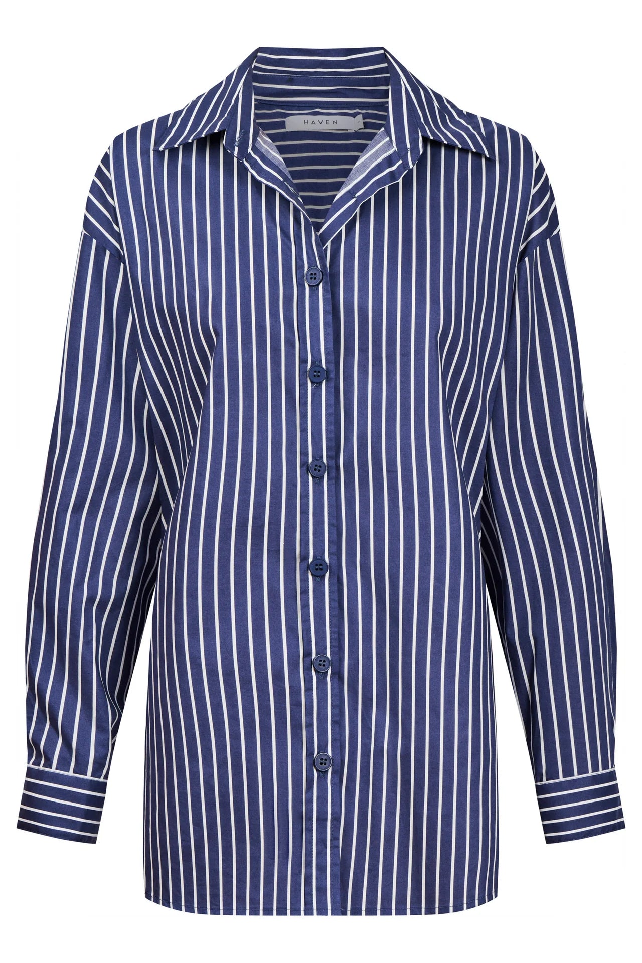 HAVEN - Fairbanks Stripe Shirt - Navy