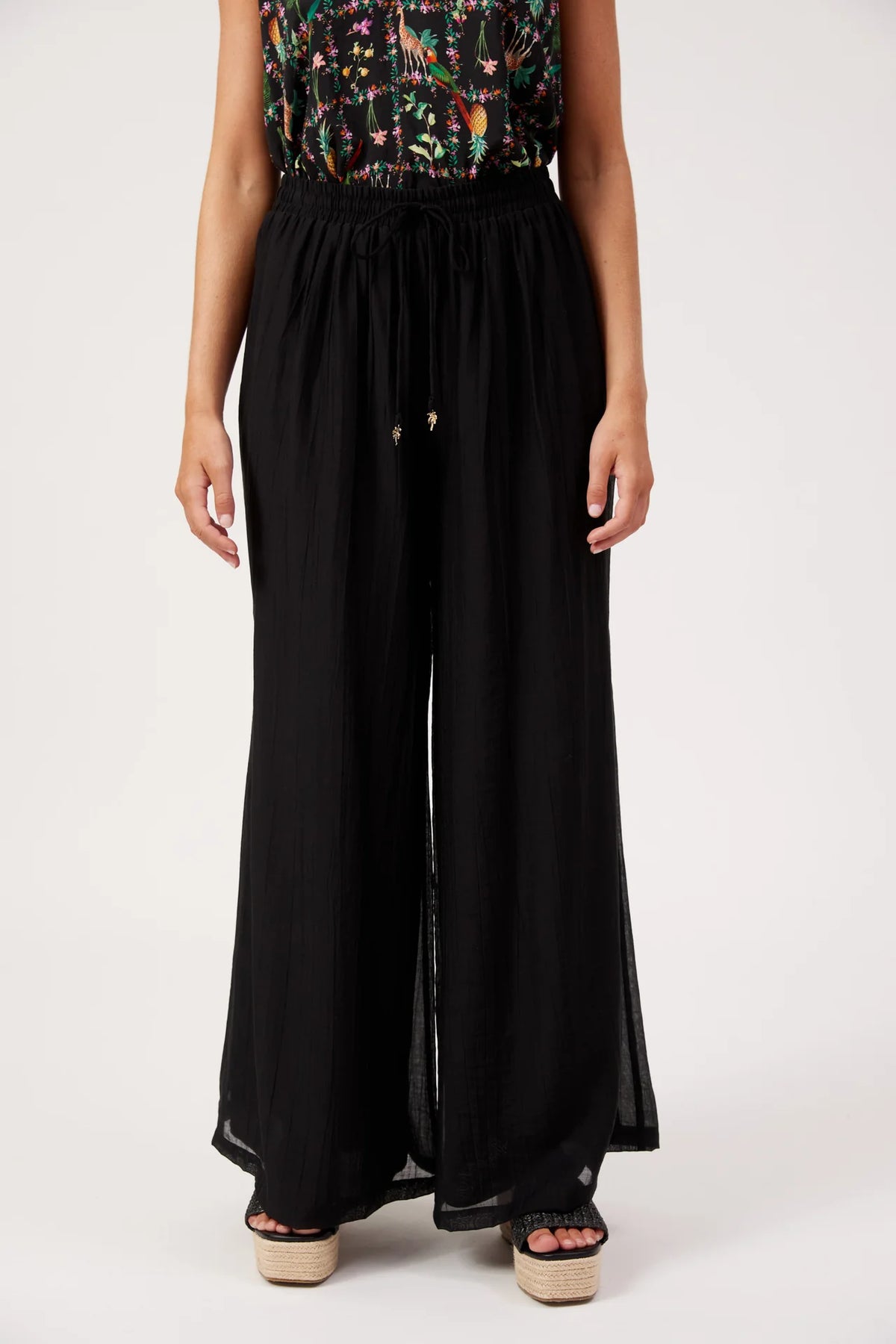HAVEN - Kenya Palazzo Pant - Black