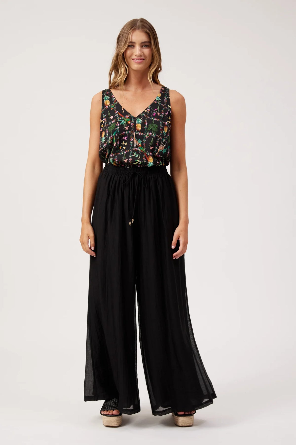 HAVEN - Kenya Palazzo Pant - Black